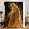 Glowing Halo Sparkle bedroom Blanket for Livingroom Couch lunch break Soft throw for Friend's festival Gift