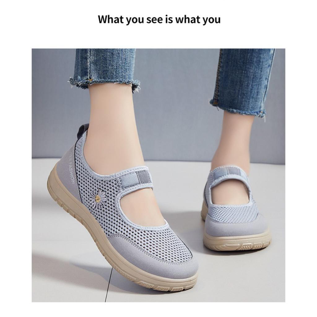 Летняя женская новая повседневная обувь с выемками, дышащая, мягкая подошва, удобная обувь