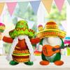 Mexican Carnival Dwarf Doll Party Decoration Straw Hat Faceless Doll Decoration Hawaiian Style Happy Straw Hat Doll Gift