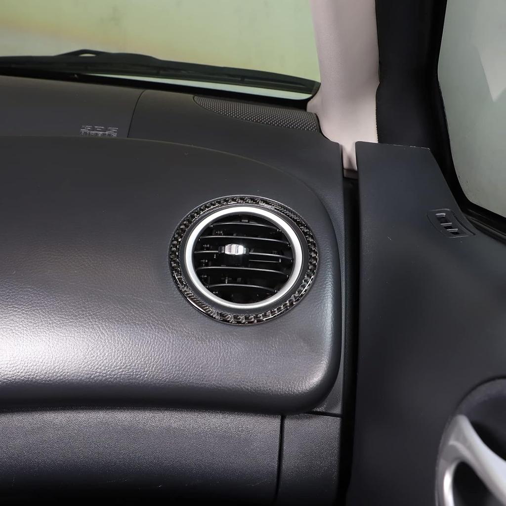 Наклейка-рамка бокового воздухозаборника для Mitsubishi Eclipse 2006-2011, 2 шт., мягкое настоящее углеволокно, наклейка-декаль на боковую решетку воздухозаборника приборной панели салона автомобиля