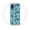 Case for Samsung Galaxy A71 Butterflies Blue Background