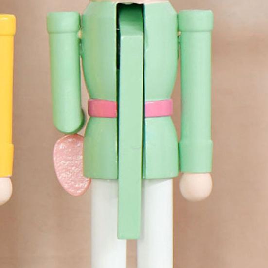 Пасхальный Кролик Щелкунчик Фигурка 12 Дюймов Деревянный Кролик Щелкунчик Украшение для Весеннего Домашнего Стола Полка Декор