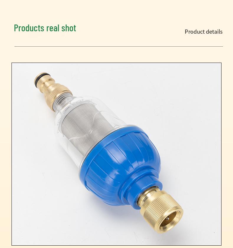 Комплект предварительного фильтра для автомойки высокого давления с быстросъемным ниппелем и фильтрующей сеткой