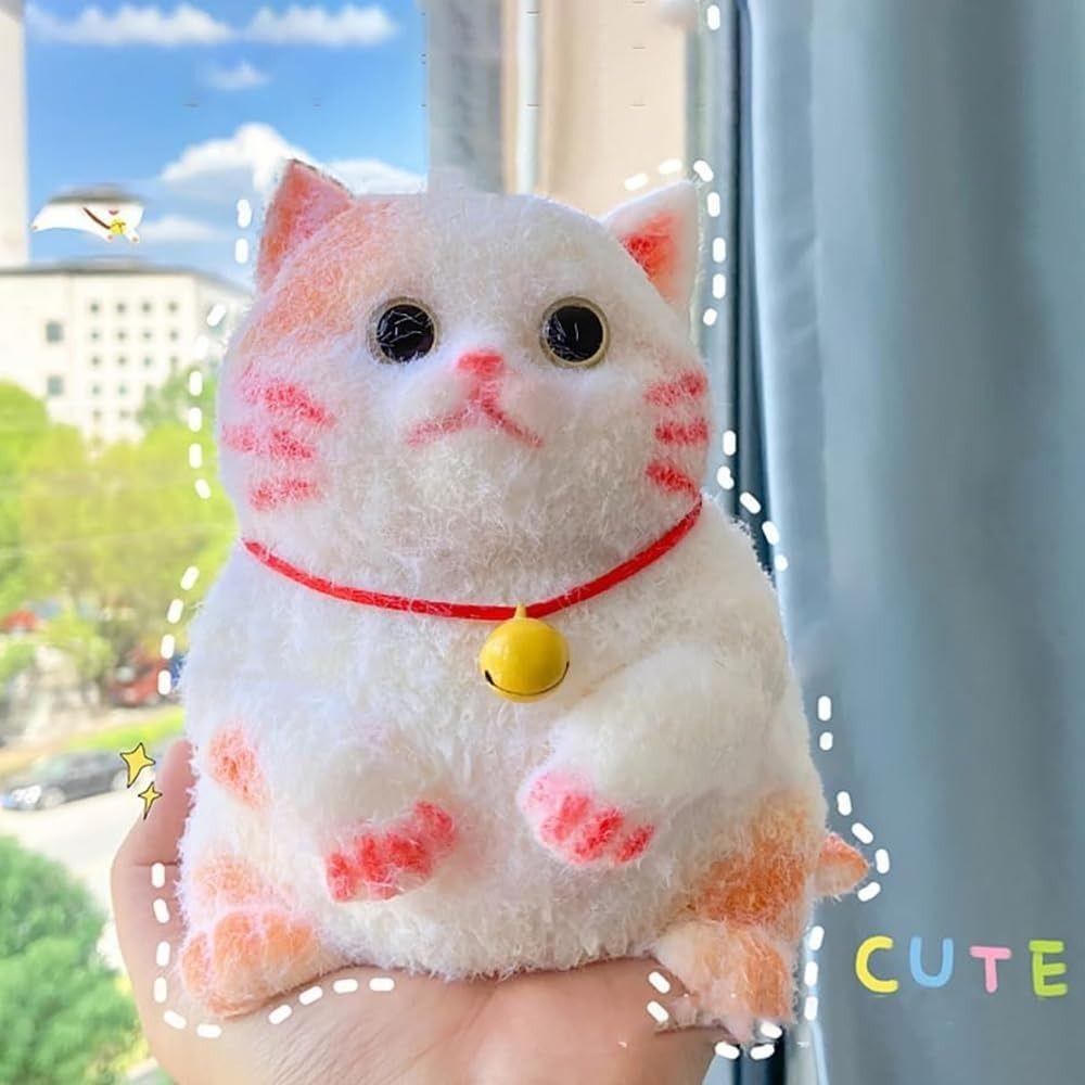 Cute Cat Soft Squeeze Toys Silicone Cat Pinching Toy New Stress Relief Toy  for Adults Kids