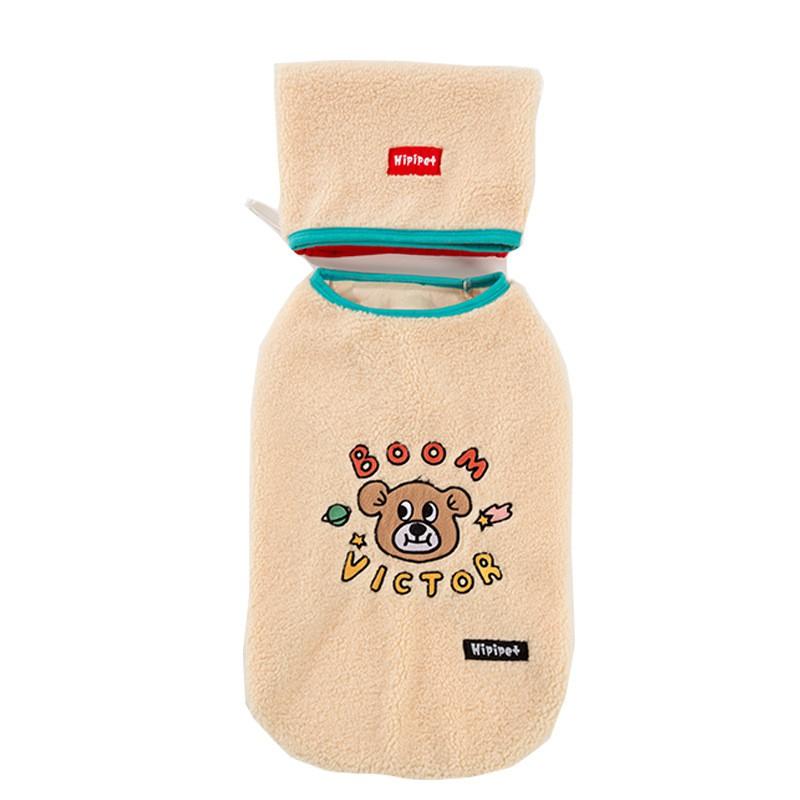 Warm Pet Vest Large Dogs Winter Hooded Fleece Dog Coat Border Collie Golden Retriever