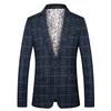 Men's Suit Coat Business Casual Small Suit Spring And Autumn New Professional Clothes Formal Men's Top Fashion Plaid Dress