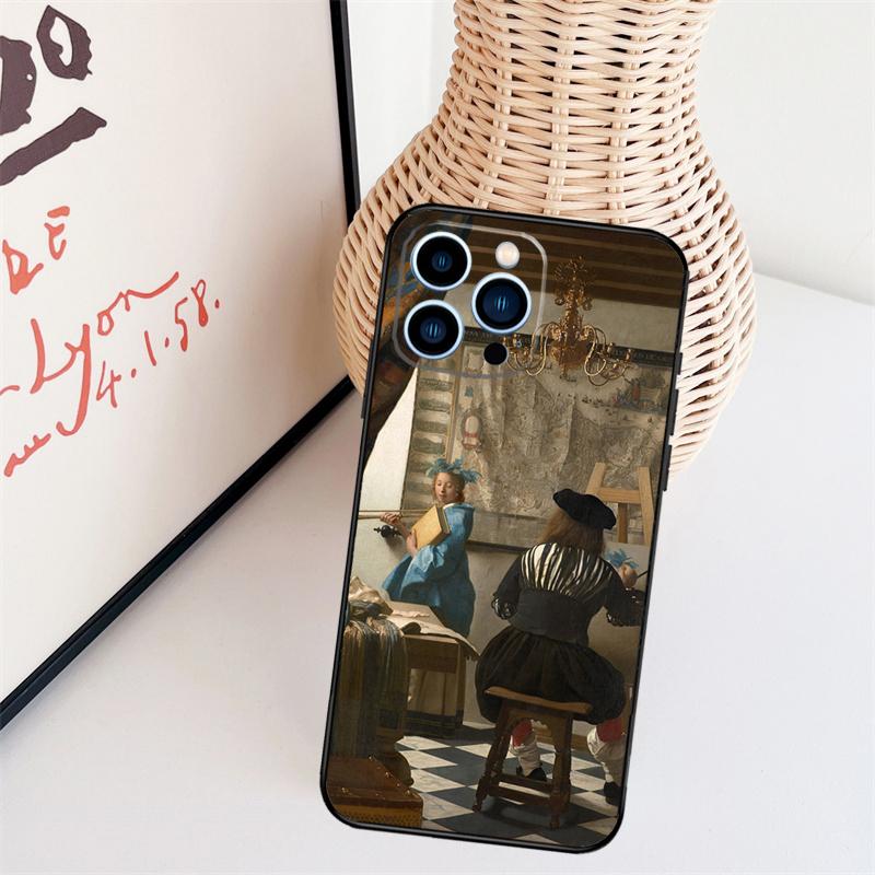 Чехол для телефона Johannes Vermeer для iPhone 16 Pro Max 15 14 13 11 12 17 Pro Max mini 15 16 Plus 16e 17 Air Cover