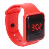 Светящиеся электронные часы Модные стильные наручные часы Цифровые часы Браслет Красный