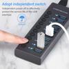 USB 3.0 концентратор розетка коммутатор 10 портов концентратор Multi-tap Multi-ports док-станция зарядное устройство несколько источников питания тип C