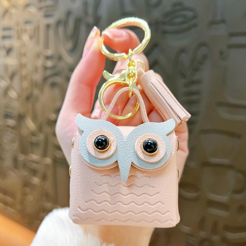 Креативный брелок-кошелек в виде совы: Изысканная мини-сумочка-подвеска для небольших украшений и подарков