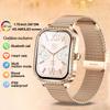 Fashion New Women Smart Watch AMOLED Curved Screen IP68 Waterproof Voice Bluetooth Call Heart Rate Blood Pressure Monitor Health Smartwatch
