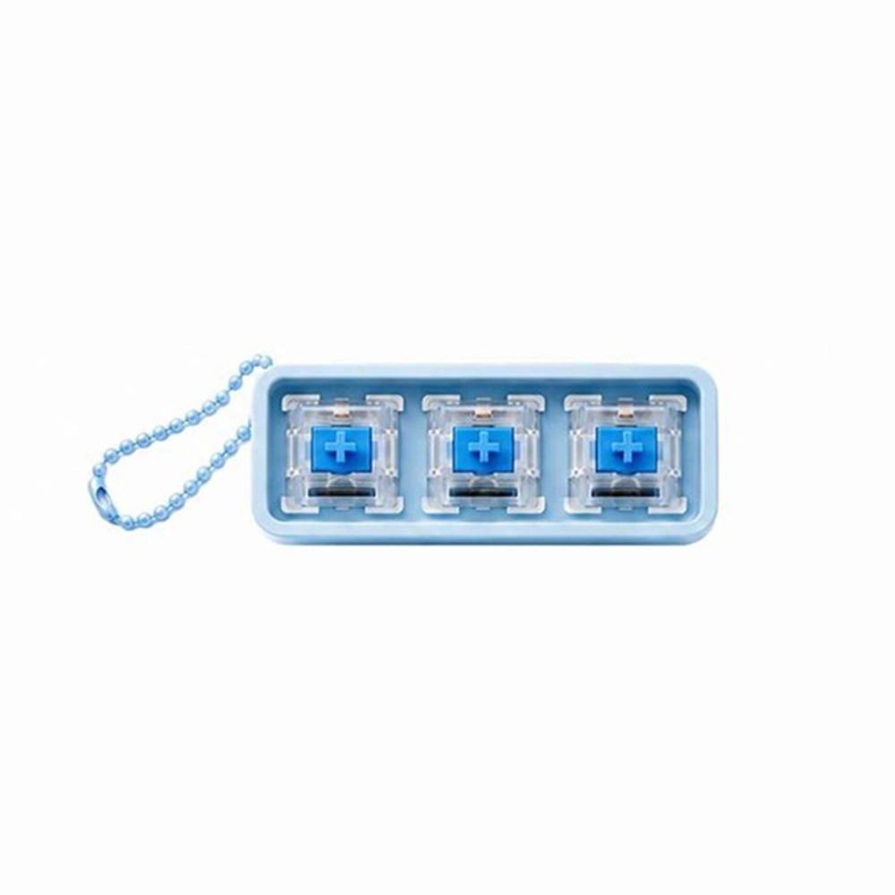Keychain Attachment Mechanical Fidget Keychain Clicky Switch Finger Stress Toy Pass Boring Time