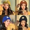 Japanese Student Hat Women's Autumn and Winter High-value Ins Coarse Knitted Wool Hat Versatile Loose Big Head Circumference Cold Hat