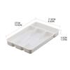 2pcs Tableware Organizer Cutlery Storage Tray Kitchen Drawer Separation Finishing Rack Storage Box Spoon Fork Silverware