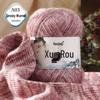 Мягкая шерстяная пряжа Qinxue для детского рукоделия: Вязаные вручную куклы, шарфы и свитера, связанные крючком и окрашенные методом распыления