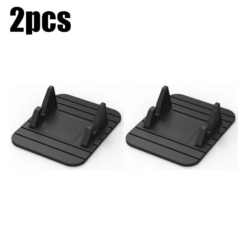 1/2/4/6pcs Car Dashboard Silicone Mount Phone Holder Non Slip Mat GPS Navigation Bracket For IPhone Samsung Android Smart Phones