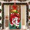 Creative Dog Xmas Tree Gift Background Decor Christmas Door Curtain Banner Outdoor Photo Christmas Hanging Cloth Hanging Blanket