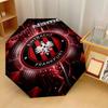Автоматический 3-складной зонт Eintracht Frankfurt, 8 ребер, ветрозащитный, складной, защита от солнца и дождя, для путешествий на открытом воздухе, для ежедневного использования