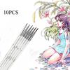 10PCS New Watercolor Art Tools Line Drawing Pen Nylon Fiber Hair Artist Paint Brush Point Tip
