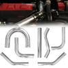 Universal L S Type Aluminum Tube 76mm 89mm 3inch 3.5inch Cold Air Intake Pipe for Racing Car Turbo High Flow 0/45/90/180 Degrees