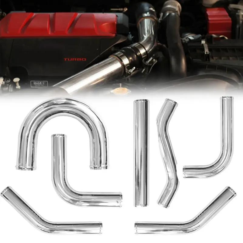 Universal L S Type Aluminum Tube 76mm 89mm 3inch 3.5inch Cold Air Intake Pipe for Racing Car Turbo High Flow 0/45/90/180 Degrees