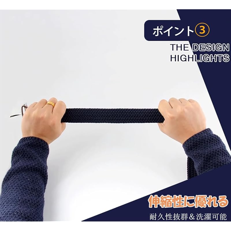 Ремень унисекс эластичный сетчатый ремень без отверстий свободный размер растягивающаяся и сжимающаяся тесьма 60-95 см повседневный деловой гольф пряжка из полиэстера и резины белый цвет