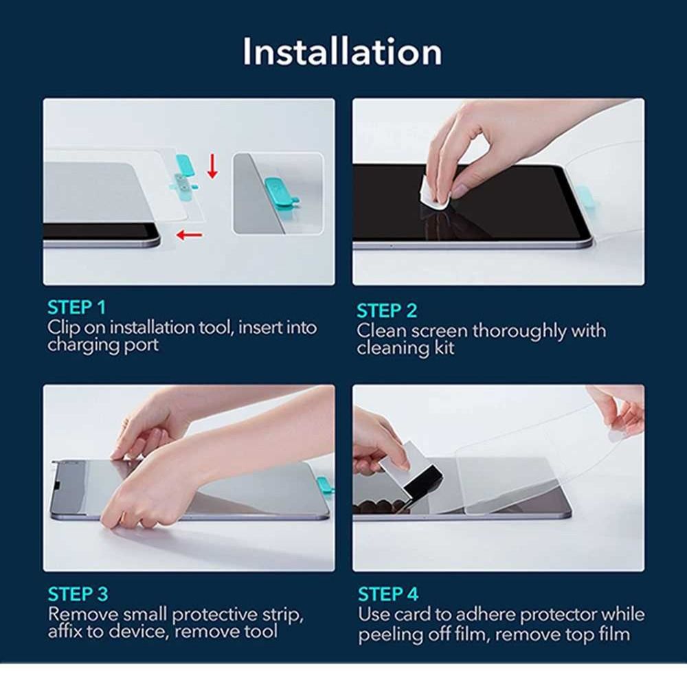 3pcs UHD e-Reader 2.5D 9H Hardness Screen Protector Full Cover Tempered Glass Protective Film