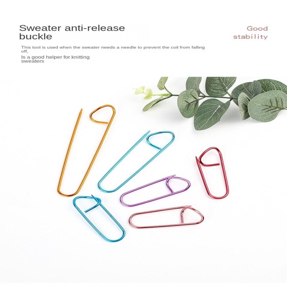 Sizes Colorful Weaving Tool Stitch Holders Set Yarn Markers For Knitting Crocheting Mark Large Pin