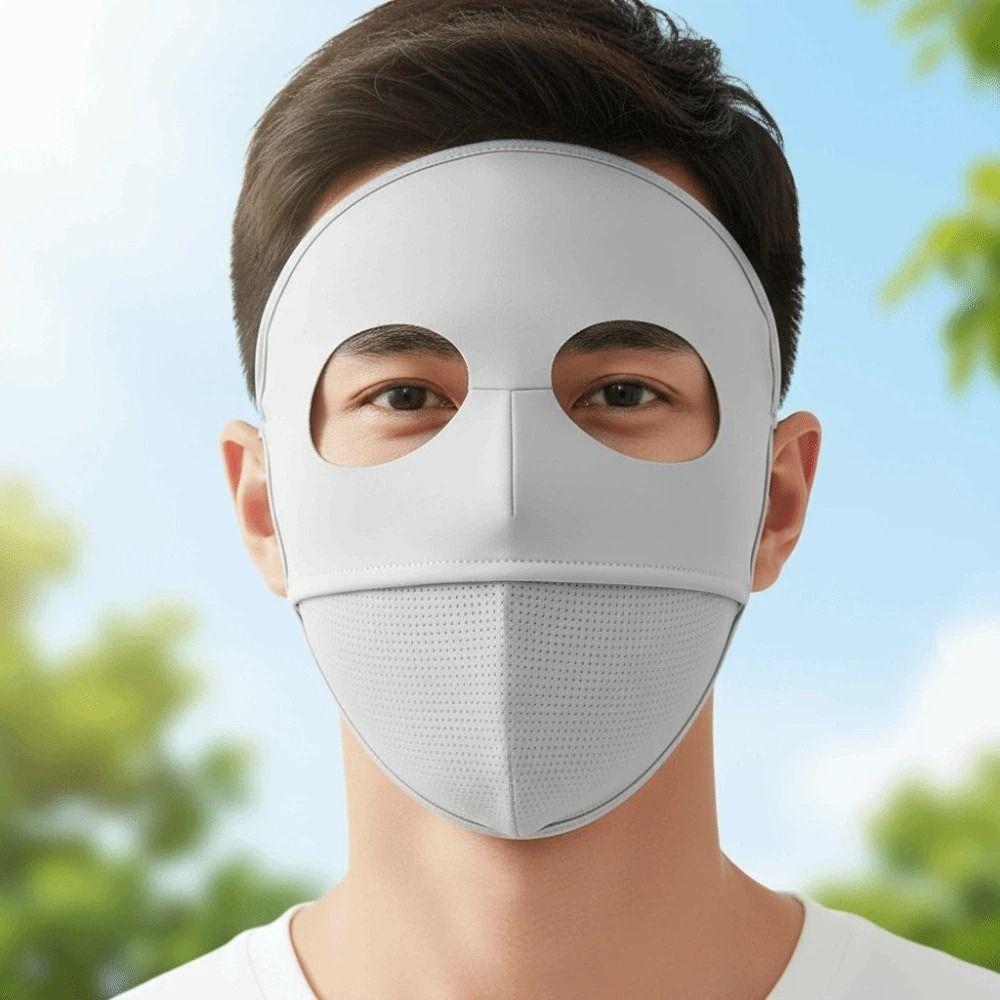 Traceless Ice Silk Face Clothing Polyester UV Protection Mask Comfortable Sunscreen Mask Outdoor