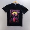 Jimi Hendrix Black Graphic Print Music Band Short Sleeve Unisex T-Shirt