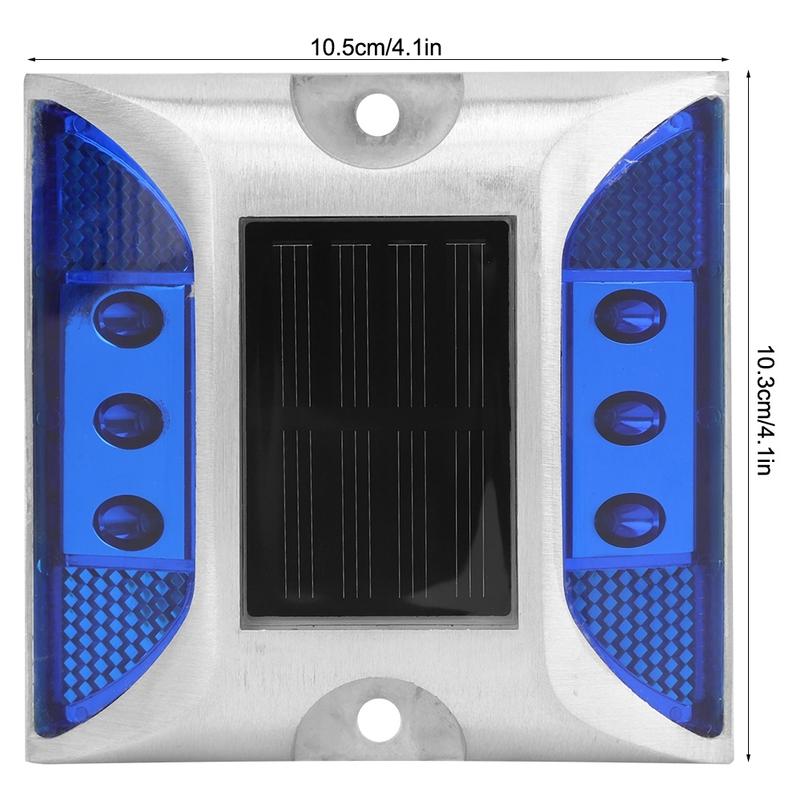 Ground Lights LED Solar Power Ground Marker Lights Waterproof Outdoor Driveway Road Highway Spike Lamp Solar Power Ground Light