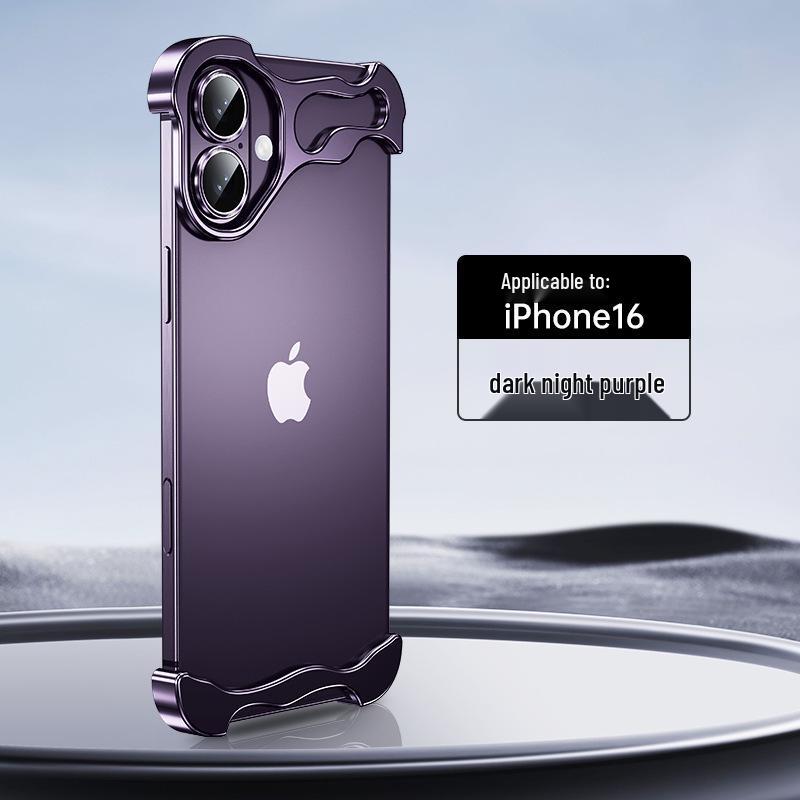 Совместим с iPhone 17 Pro Max: Металлические уголки неправильной формы и безрамочная защитная пленка для линз для iPhone 14-13.