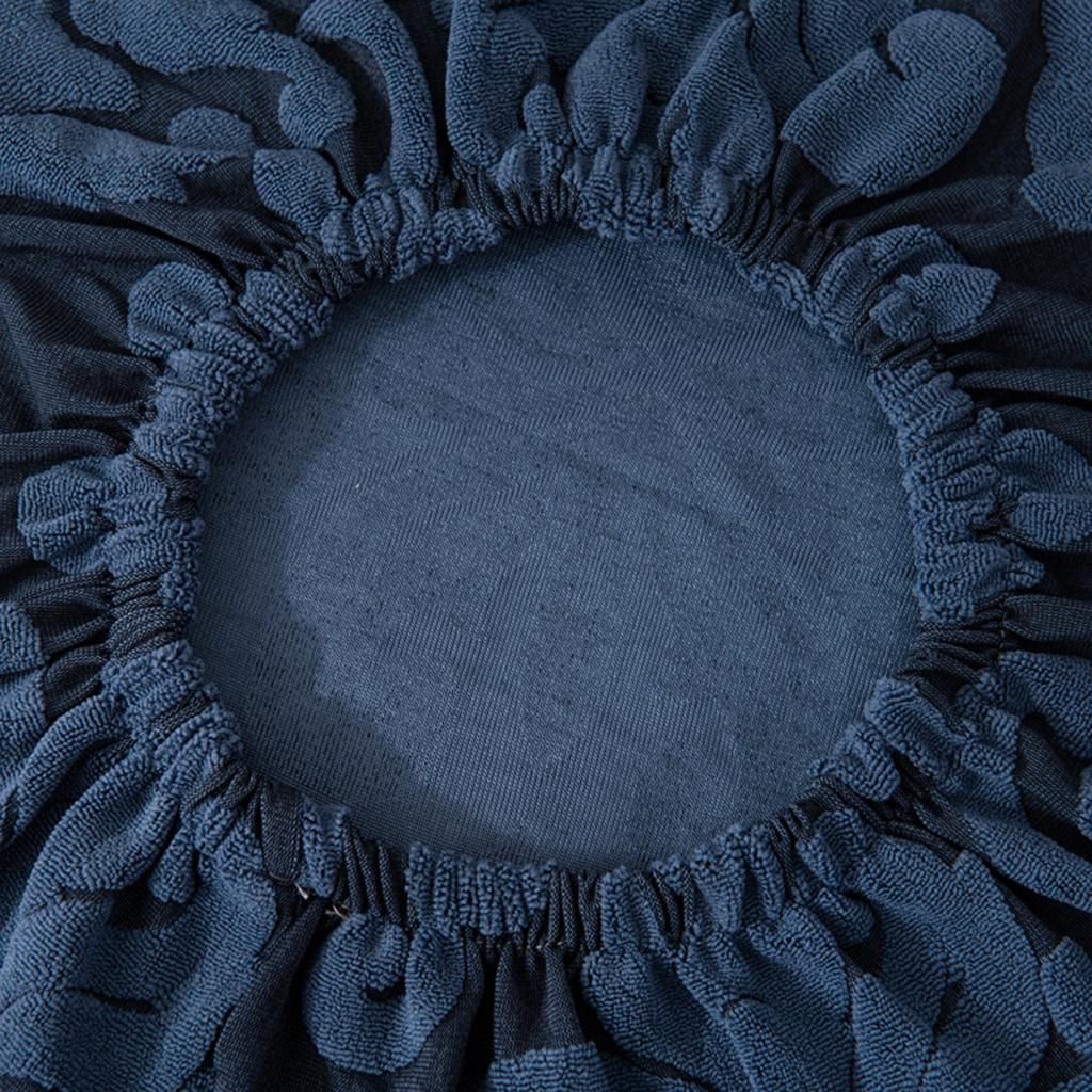 5-13cm Thick Elastic Bar Stool Cover Polyester Comfortable Round Swivel Chair Protection