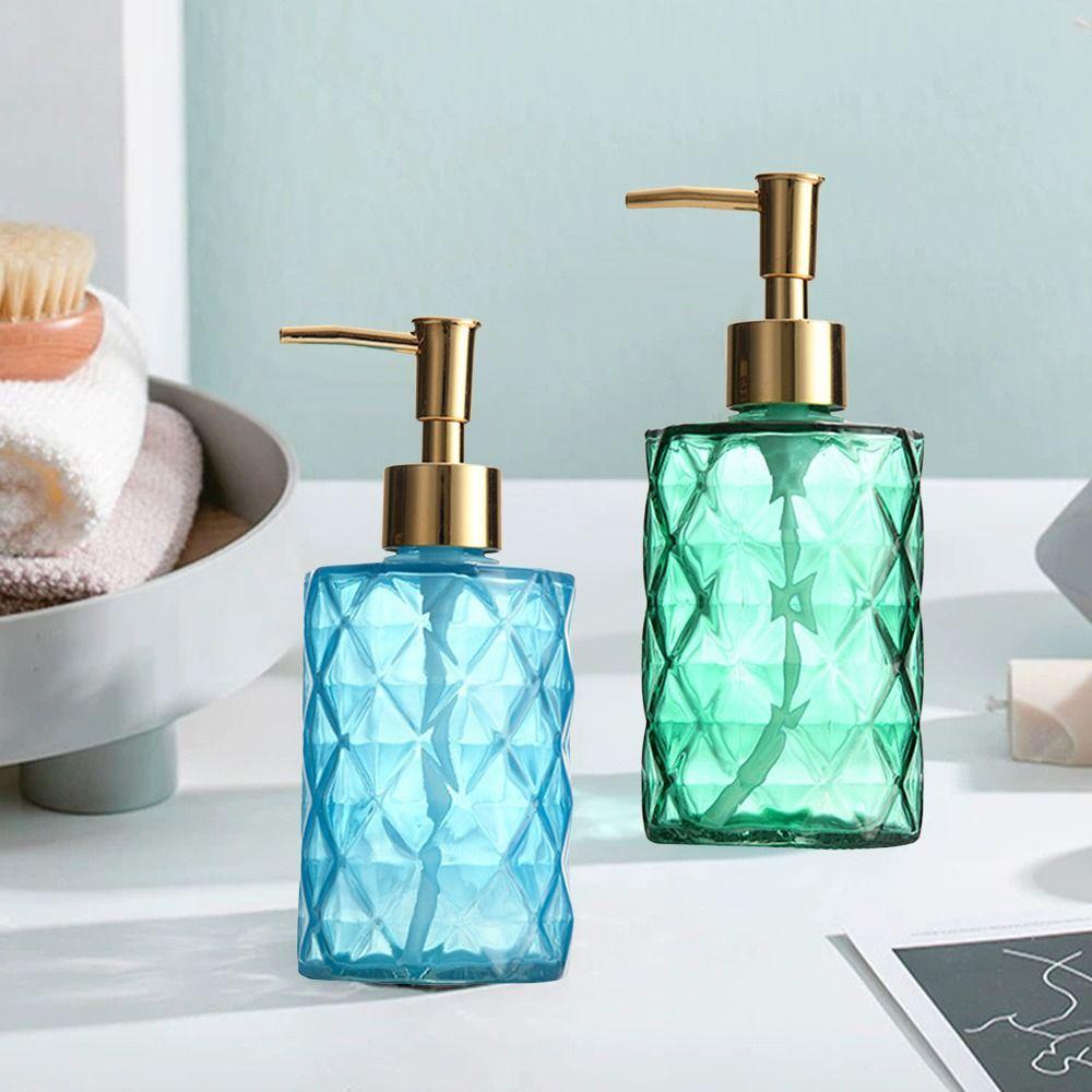Стеклянный дозатор для мыла, бутылочный пресс, многоразовый контейнер для хранения, новые пустые бутылки