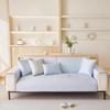 Candy Color Summer Cooling Sofa Cover Ice Silk Non Slip Foldable Seat Cushion Pad Adjustable Armrest Backrest Slipcovers