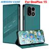 Для OnePlus 15 Роскошный кожаный чехол Ретро кожаный кошелек-книжка Флип Магнит АВТО Закрытие Полная защита Для OnePlus 15 1+15 Чехлы для телефонов