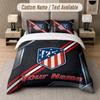 Atletico Madrid Design Bedding Set Custom Text 1 Duvet Cover & 2 Pillow Cases