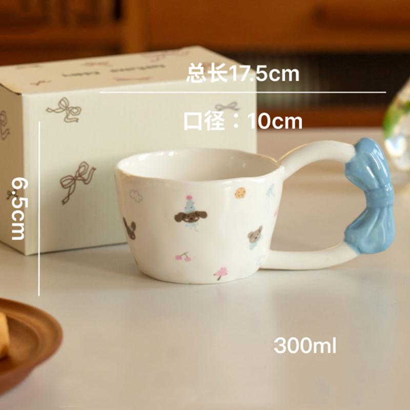 Изысканные мультяшные милые керамические кофейные чашки для домашнего завтрака, овсянки, молока, модные современные офисные кофейные чашки
