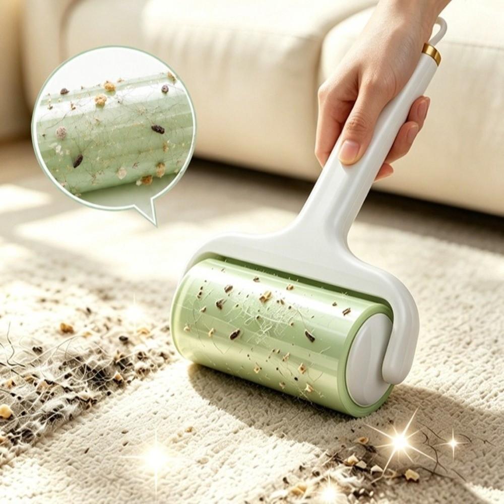 Hair Removal Lint Roller Brush Reusable Handle Pet Hair Remover Sticky Lint Roller Pet Hair