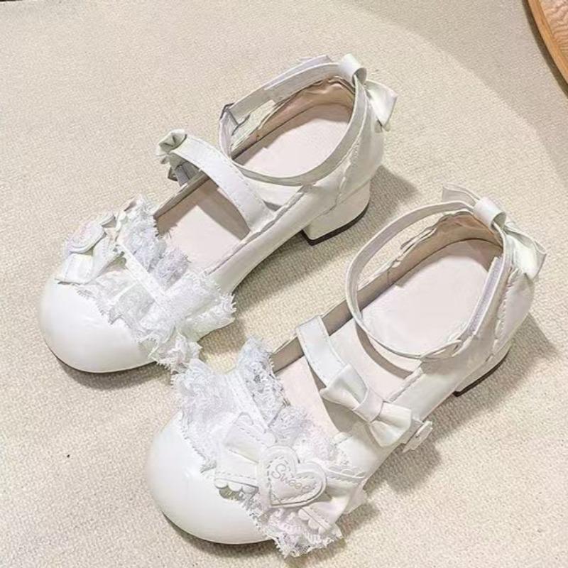 Модные массивные туфли Мэри Джейн, женские модные туфли с круглым носком, неглубоким вырезом, бантом, ремешком с одной пряжкой, нескользящим и износостойким каблуком