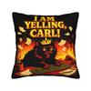 Pillow Case I Am Yelling Carl Donut Cat Meme Square Pillow Cover For Sofa Couch Bed Living Room Kawaii Pillowcases