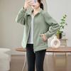 Autumn and Winter Polar Fleece Warm Plus Velvet Stand-up Collar Casual Cardigan Jacket Top Sweater