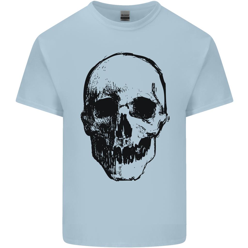 HuUnisex Skull Unisexs Light Cotton TShirt