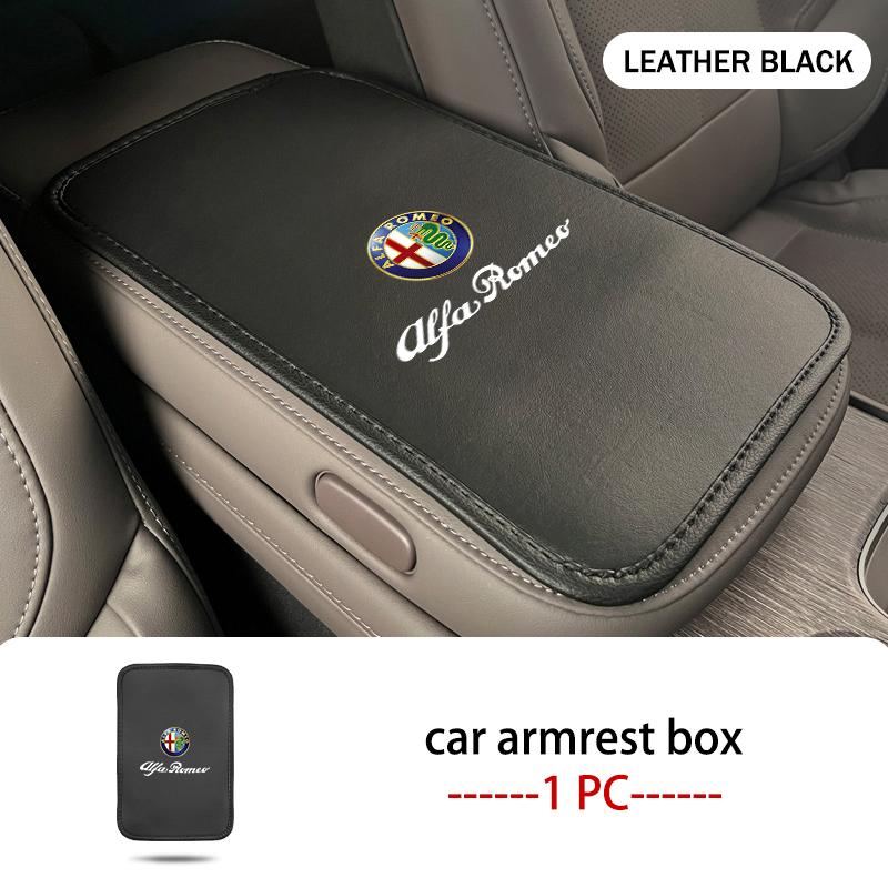 QTMYN1 Car Armrest Box Pad Center Console Protector Heightening Mat For Alfa Romeo 159 Giulietta Giulia 147 Mito 156 159 166 GT Stelvio