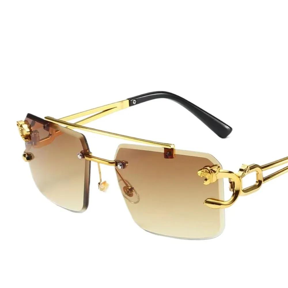 Бескаркасные квадратные солнцезащитные очки Модные солнцезащитные очки Женские Европейские и американские Цветные солнцезащитные очки