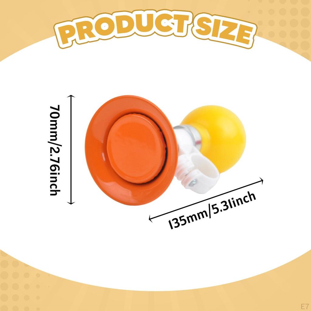 Bicycle Horn for 22mm Handlebars, Loud Clear Sound, Trumpet, Universal Portable Decoration,