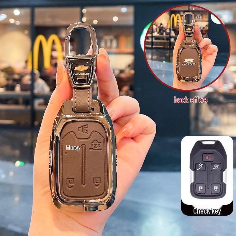 Чехол для ключей Chevrolet K5 Trax Cruze - Звезда Milesuo Металлическая пряжка Оболочка с полным покрытием