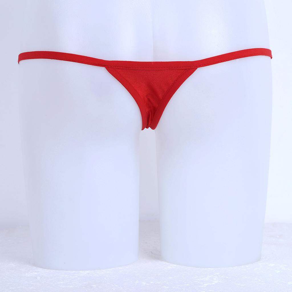 Women's Stretchy Low Rise Micro Mini G-String T-Back Thongs Bikini Lingerie Underwear