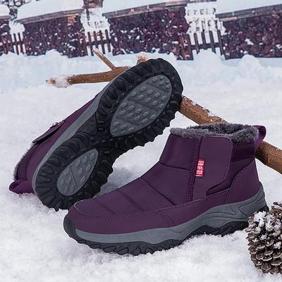 Женские ботинки унисекс зимняя обувь женские водонепроницаемые зимние ботинки женские повседневные туфли без застежек плюшевая обувь мужские ботильоны