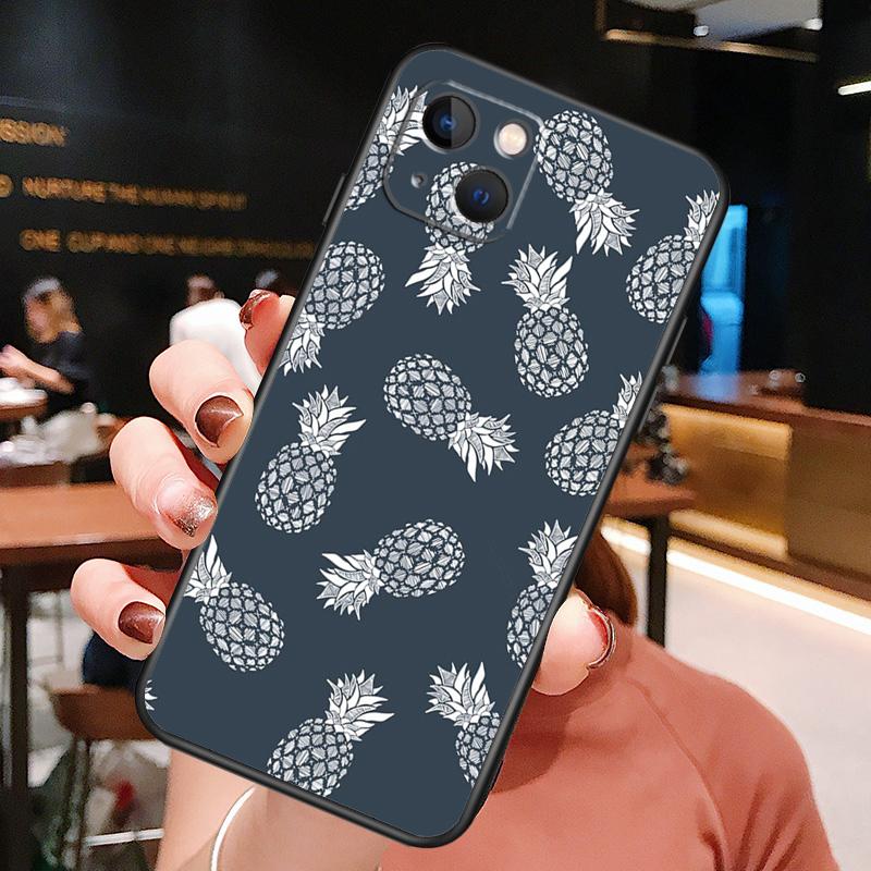 Tropical Pineapple Phone Case For iPhone 16 Pro Max 15 14 13 12 11 Pro Max Plus 12 13 Mini XR 16e Funda Cover